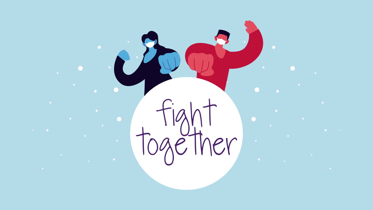 covid-19에 대한 함께 싸우기 캠페인