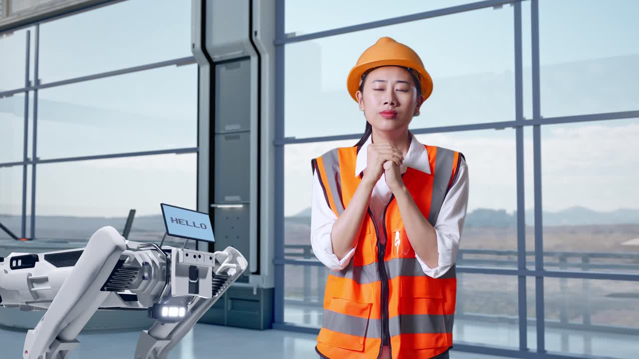 걱정하는 엔지니어와 로