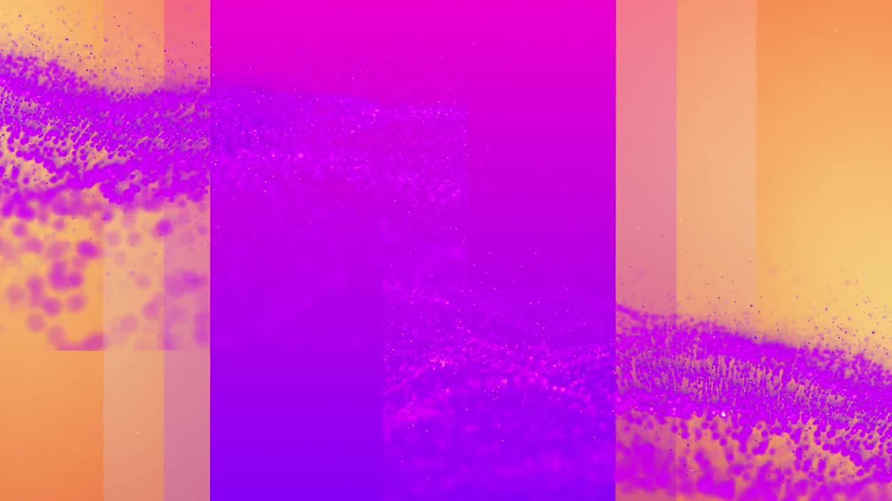 animación de una onda rosa geométrica en movimiento sobre un fondo rosa y naranja