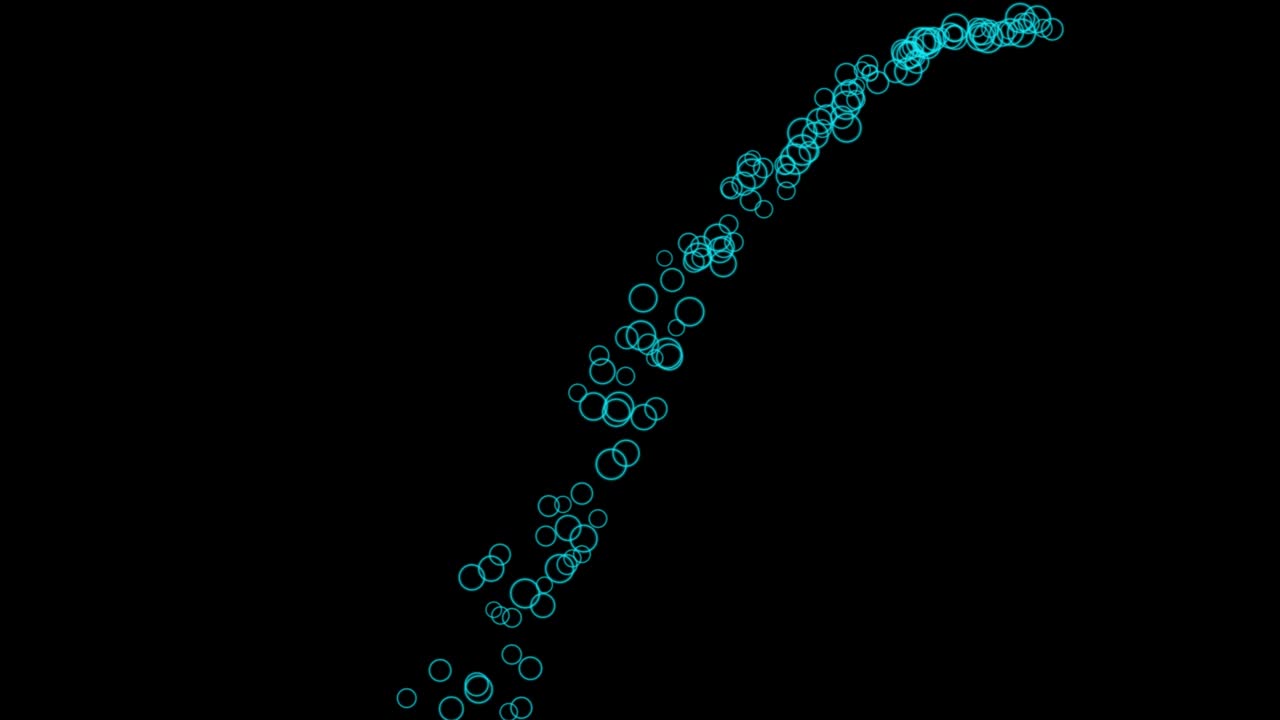 animación de partículas de forma de anillo gráficos de movimiento