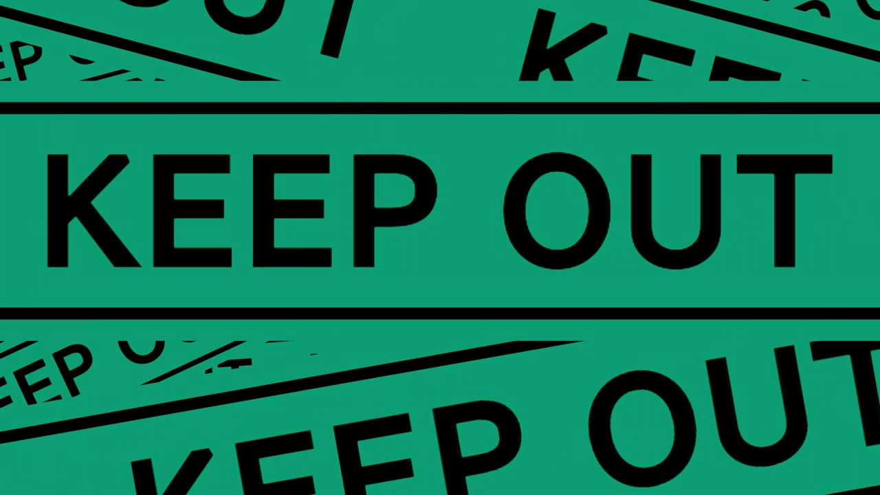 Transizioni KEEP OUT. 1080p - 30 fps - Canale Alpha (5)