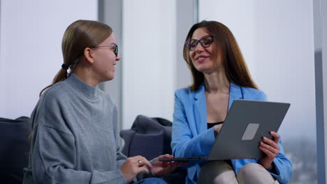 businesswoman and student in meeting