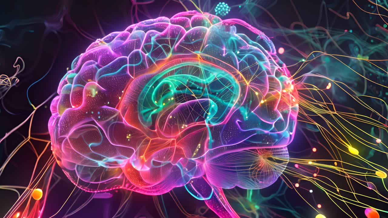 Colorful 3D Brain Visualization