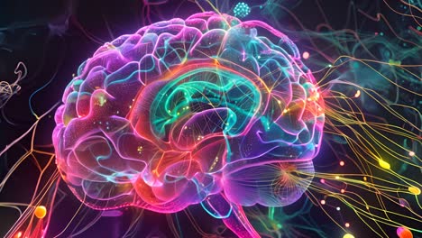 colorful 3d brain visualization