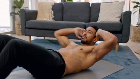 ejercicio, entrenamiento y acondicionamiento físico con un hombre haciendo sentarse