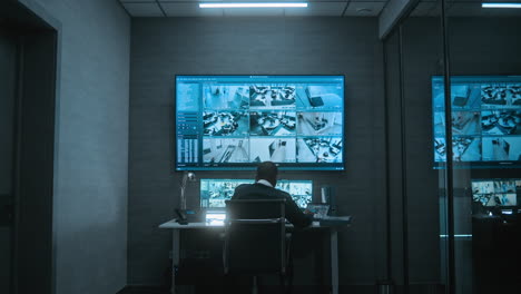 sala de vigilancia de seguridad