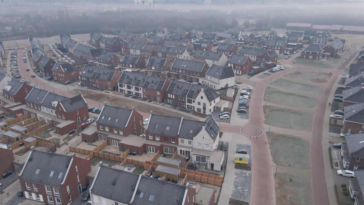 아름다운 새 교외 동네의 집