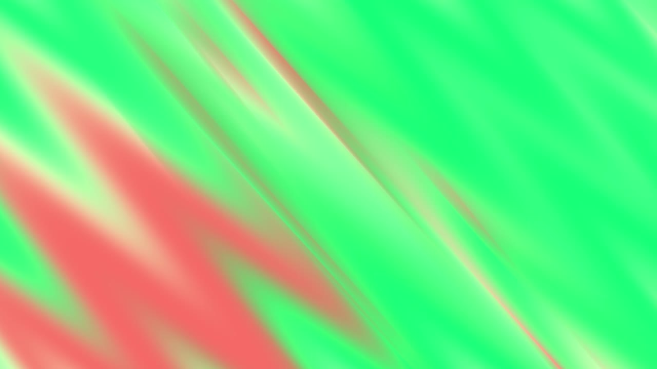 가운 추상적인 우아한 파동 곡선 3d 애니메이션 모션 그래픽 배경 시각 효과 패턴 빛 화면 모양 부드러운 그라디언트 흐르는 텍스처 4k 오렌지 녹색