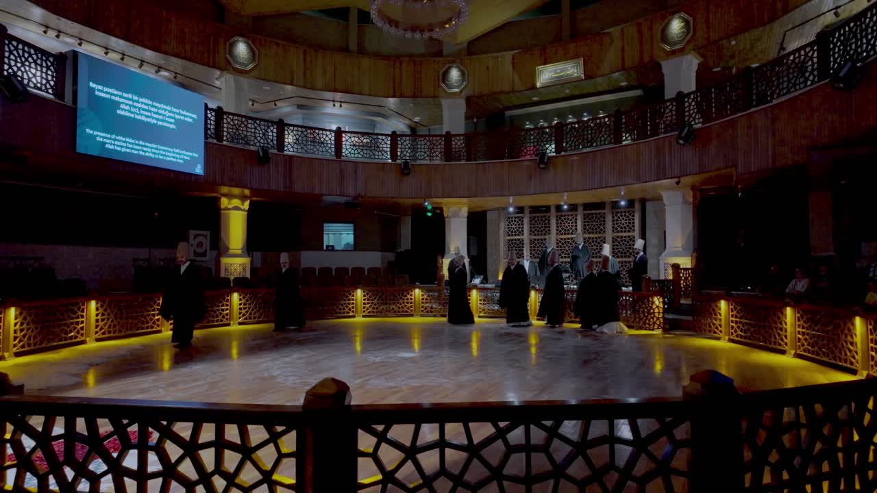 Pilgrims and visitors gather outside the Mevlana Museum, awaiting the spiritual experience of the Whirling Dervishes in Konya.