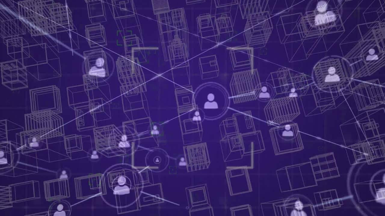 Profile icons and square patterns