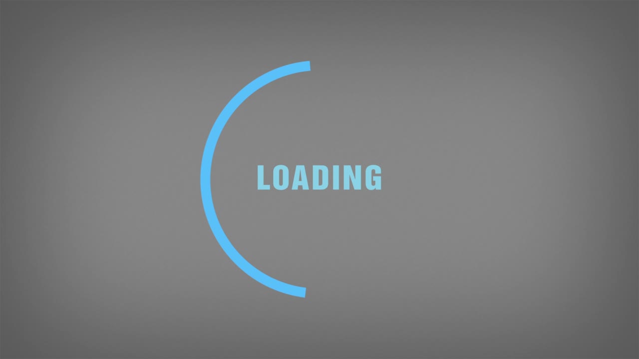 Website Loading Graphic Looping Shot