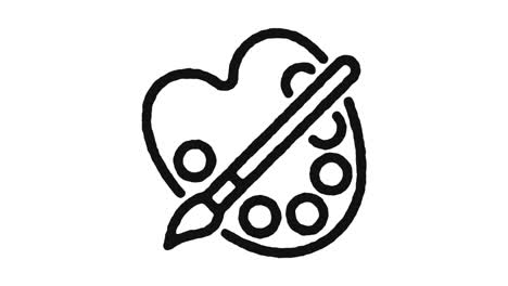 imágenes de animación de pintura de iconos y canal alfa