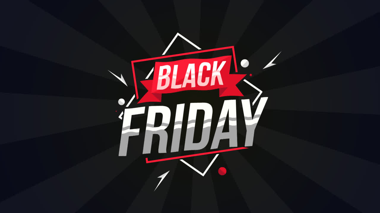 An animation of a Black friday background