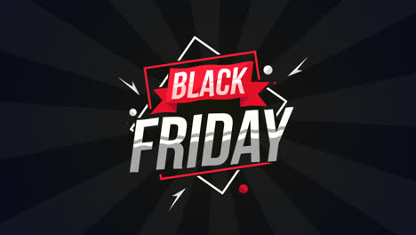 an animation of a black friday background