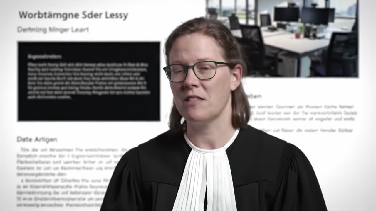A professional shares insights on innovative trends in office design, emphasizing the impact on productivity and employee well-being. The discussion takes place in a modern workspace.
