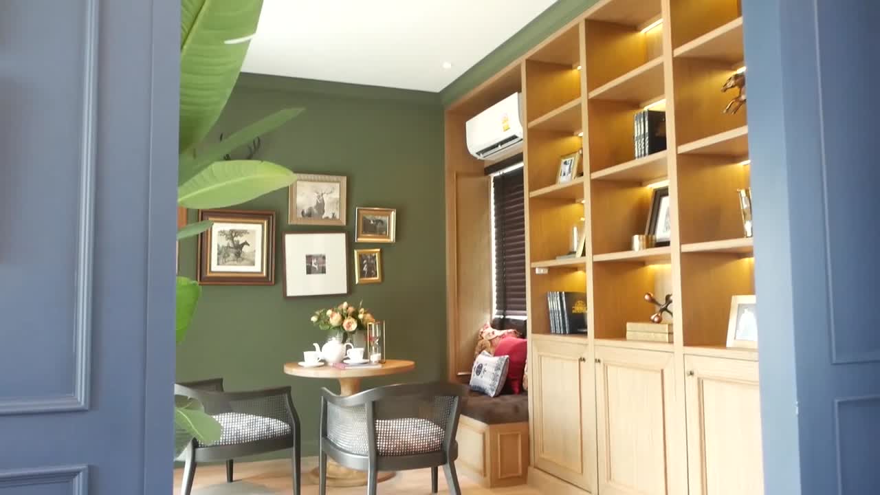 diseño de interiores de sala de estar con estilo y elegante