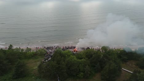 Feier-Der-Mittsommerferien-In-Pavilosta,-Lettland