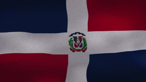 the dominican republic national waving flag