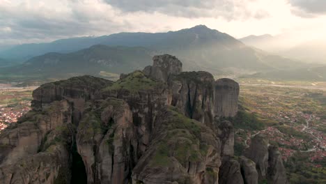 The-Ancient-City-Of-Meteora-In-Greece,-A-Historic-Landmark-And-Holy-Place