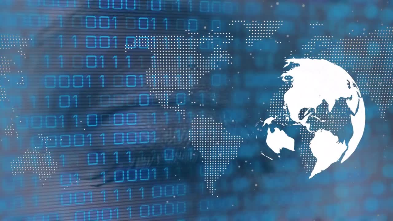 Animation of data processing over eye