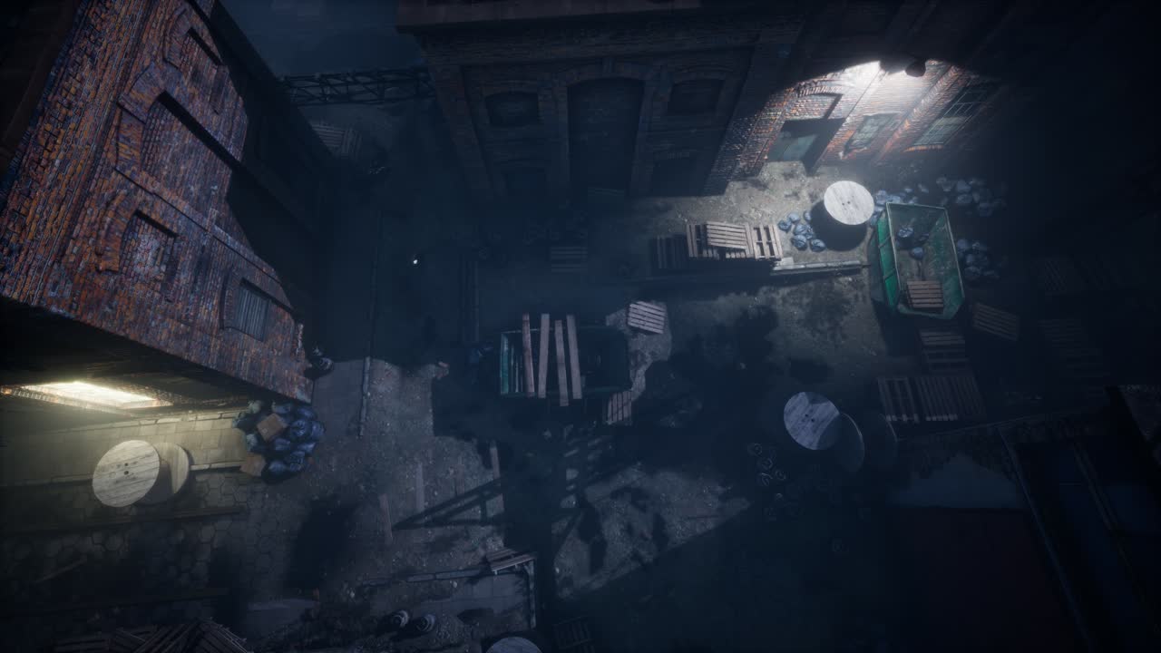 vista aérea de la vieja fábrica