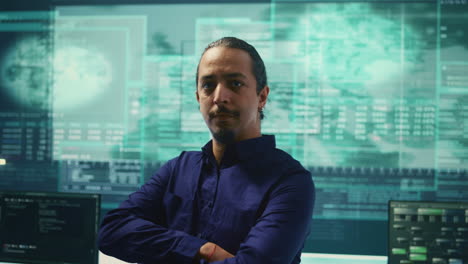 grupo de hackers que se dirige a la seguridad de la red en la oficina gubernamental