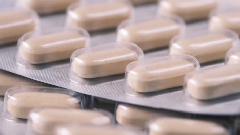 primer plano de las pastillas envasadas