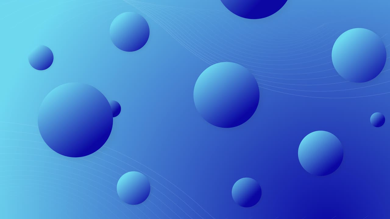 Trendy abstract background with gradient balls.