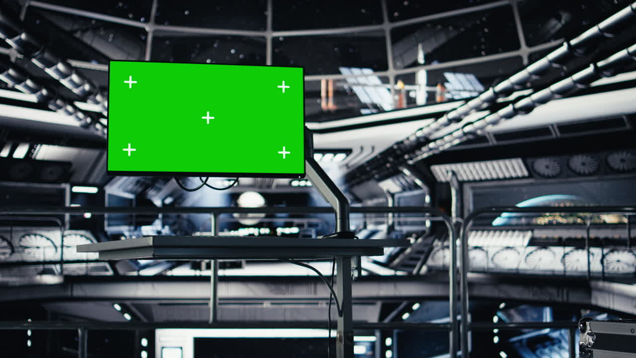 Mockup monitor assisting orbit station astronauts in evaluating planets