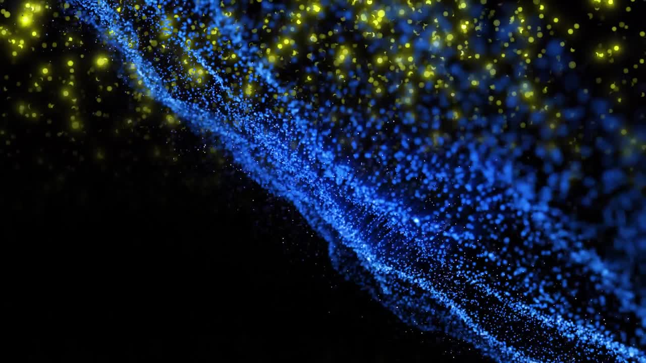 анимация светлых пятен на черном фоне