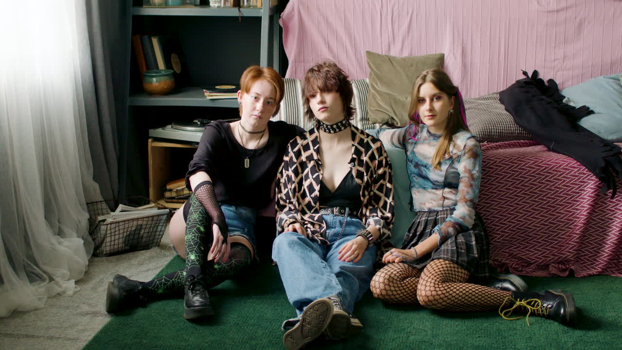 침실에 있는 친구들