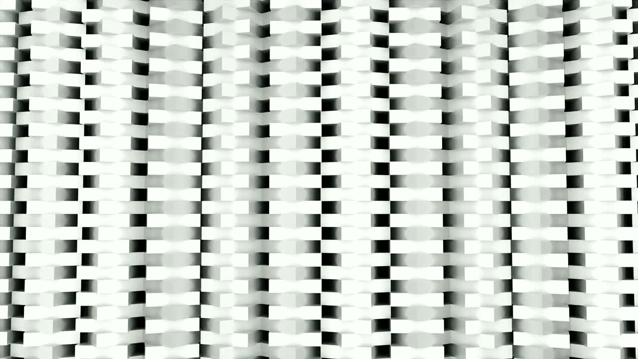 abstracción de geometría - filas de rectángulos objetos - muchas formas geométricas, fondo generado por computadora 3d