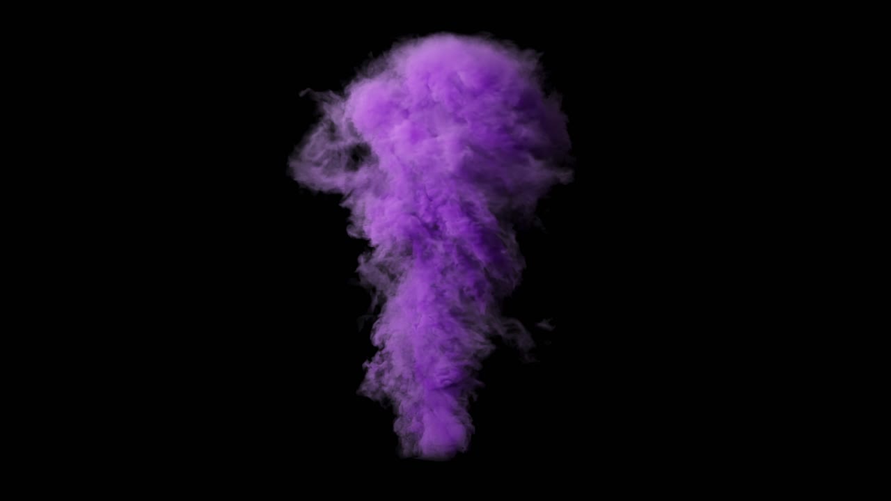 Nuvola di fumo viola