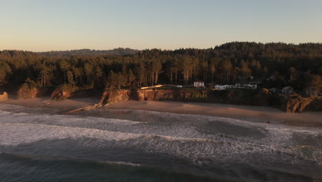 lighthouse beach at cape arago and gregory point beach near charleston, oregon