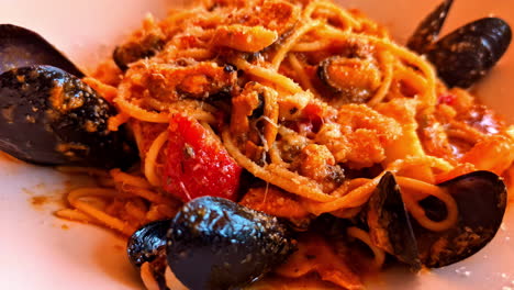 delicious seafood spaghetti
