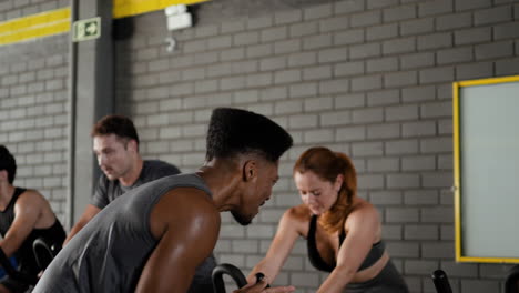 fitness class in a gym