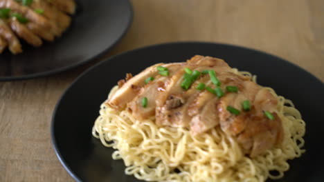 roast chicken noodle - asian food style