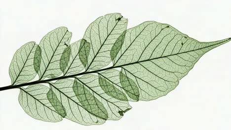 the intricate beauty of leaf structure: a stunning display of nature's design captured in two frames showcasing the delicate veins and texture of botanical life