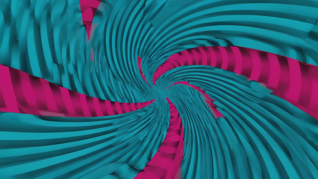 Vibrant Abstract Teal and Magenta Spiral Vortex