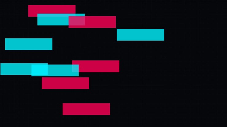 Abstract Motion Graphics Featuring Geometric Shapes and Pulsing Lines
