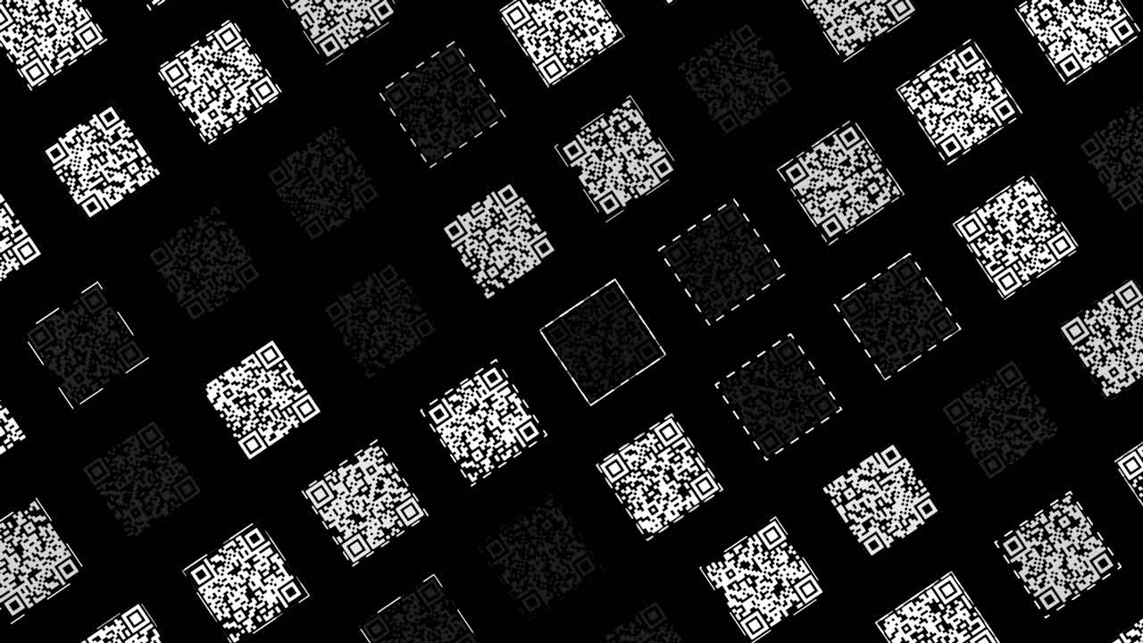 patrón de código qr abstracto