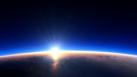 earth sunrise from space