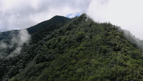 Aerial-view-of-mountain-in-a-cloudy-day---Colombia