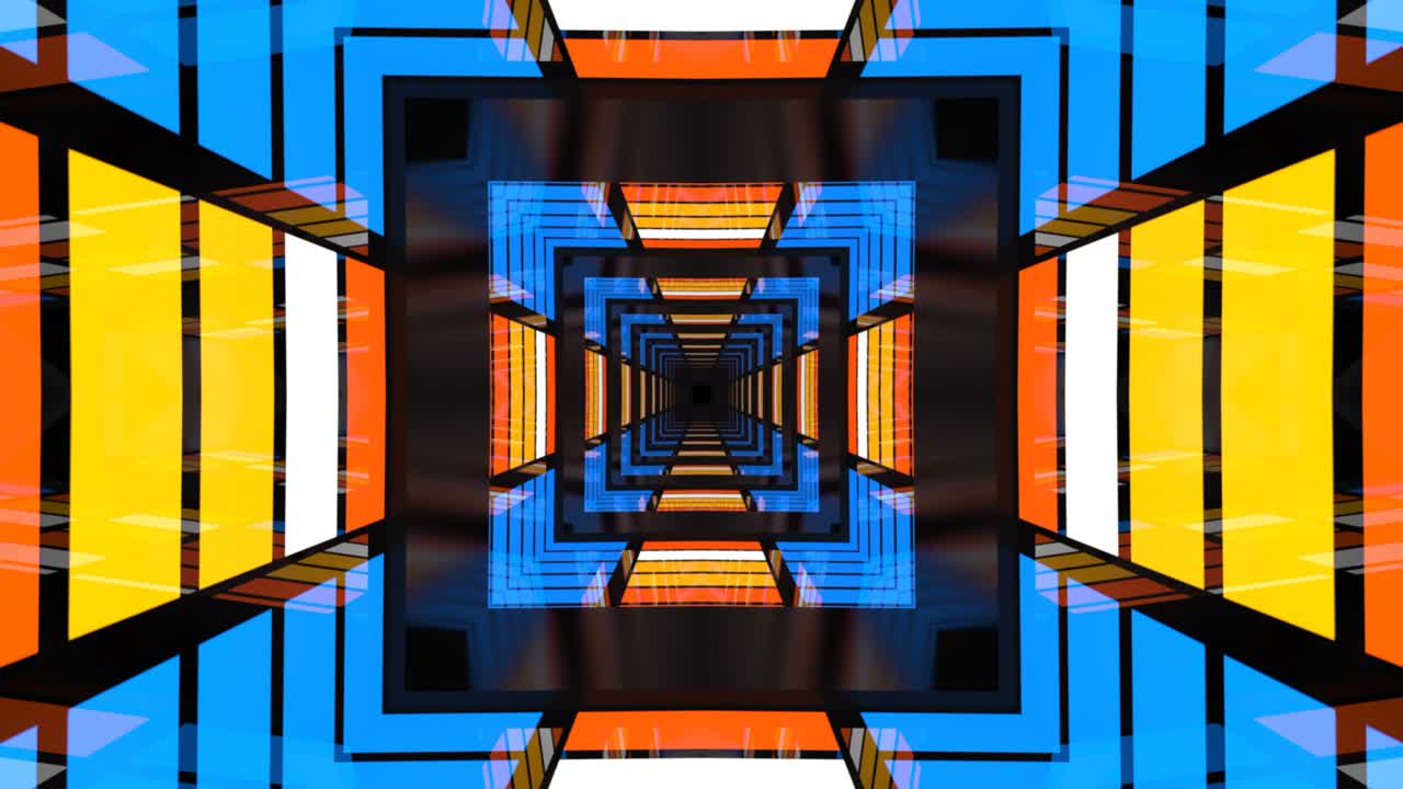 túnel de fondo abstracto multicolor de neón