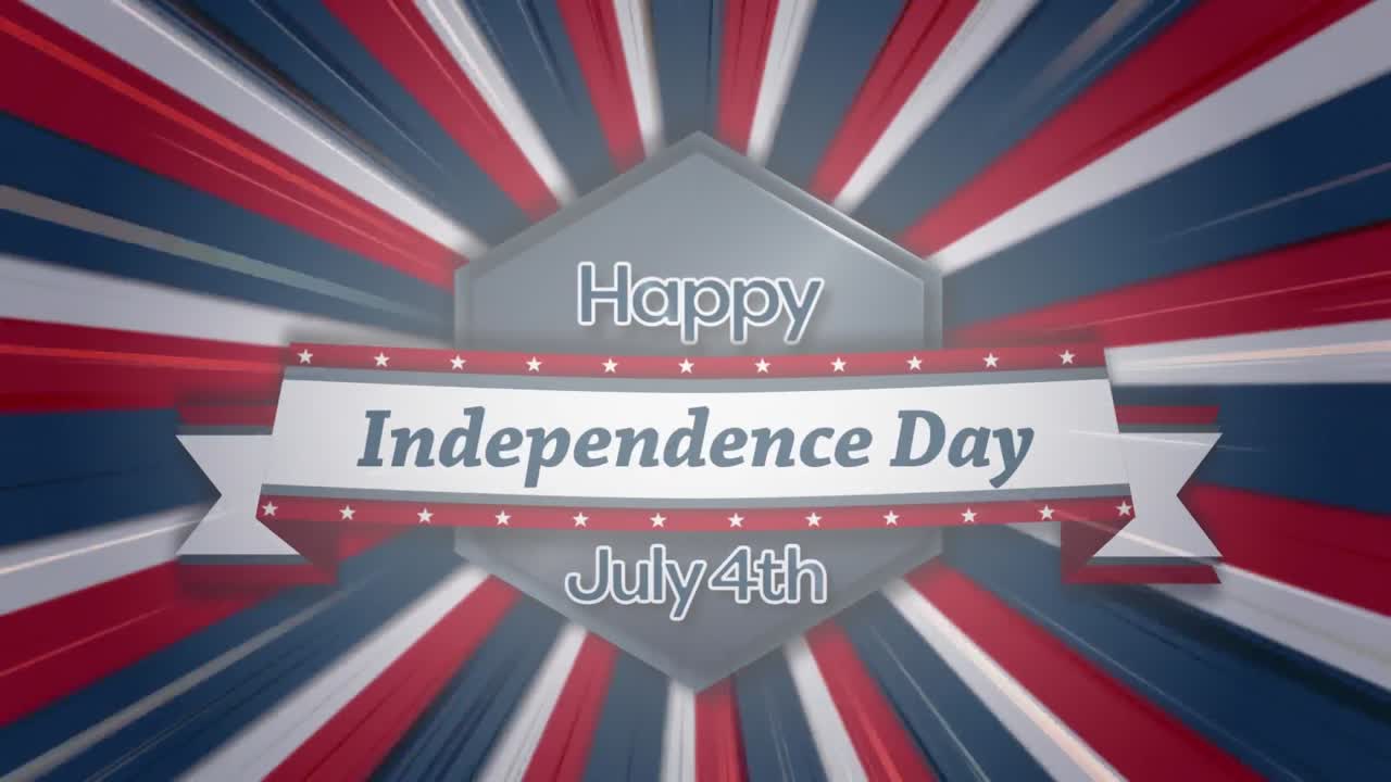 confeti colorido cayendo sobre el texto del día de la independencia