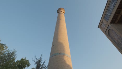 minaret of central asian mosque