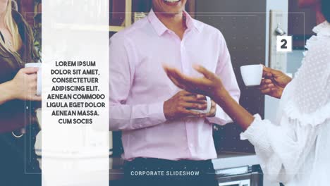 business meeting and financial analysis