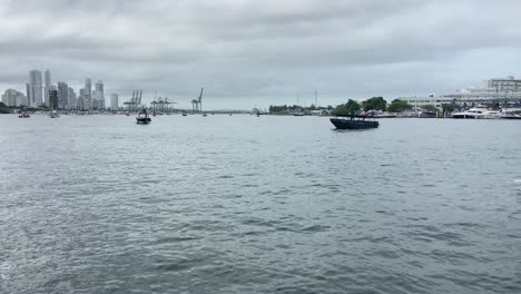 Famous-colonial-harbor-of-Cartagena-de-Indias-in-a-cloudy-day