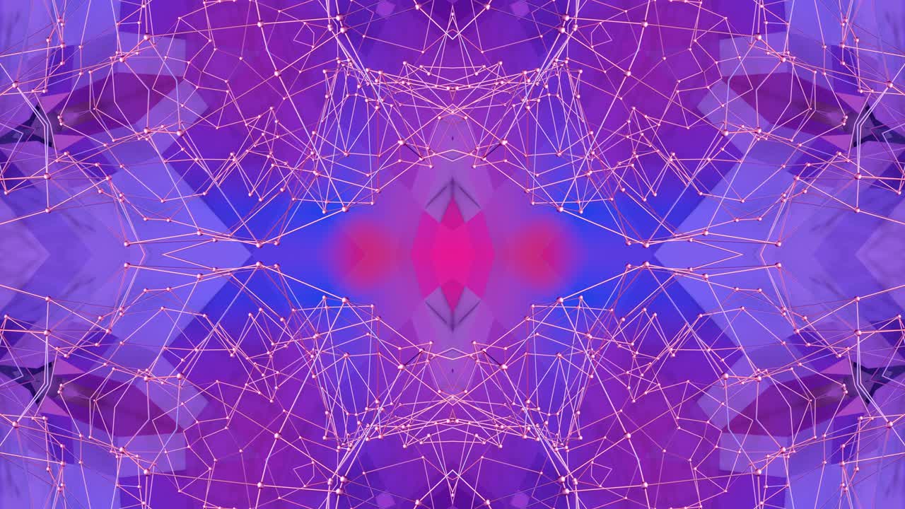fondo 3d abstracto simple en color gradiente púrpura, estilo low poly como fondo geométrico moderno o entorno matemático con efecto caleidoscópico. bucle sin costuras 4k uhd o fullhd.10