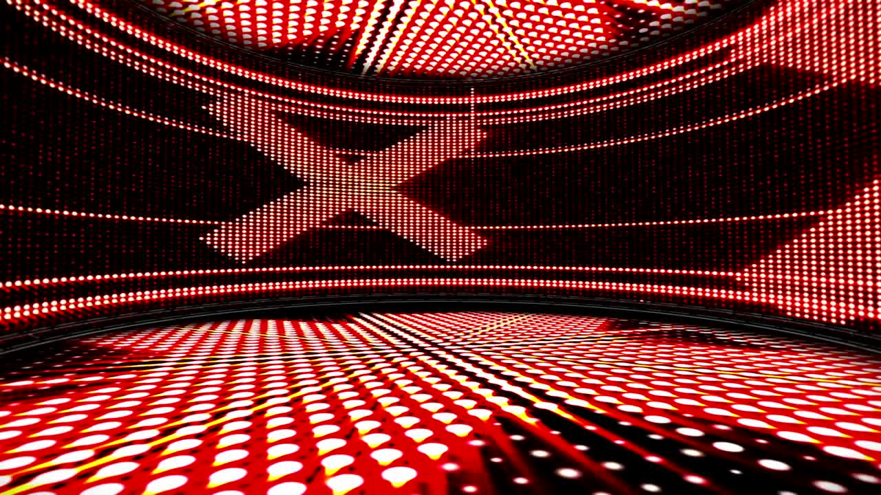 오류 텍스트 및 추상적인 미치광이 조명 전구 애니메이션, cgi, 렌더링, 배경, 루프